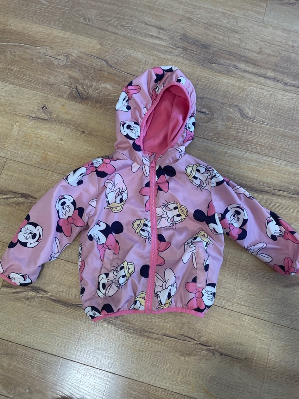 3T Pink Minnie & Daisy Hooded Windbreaker Jacket